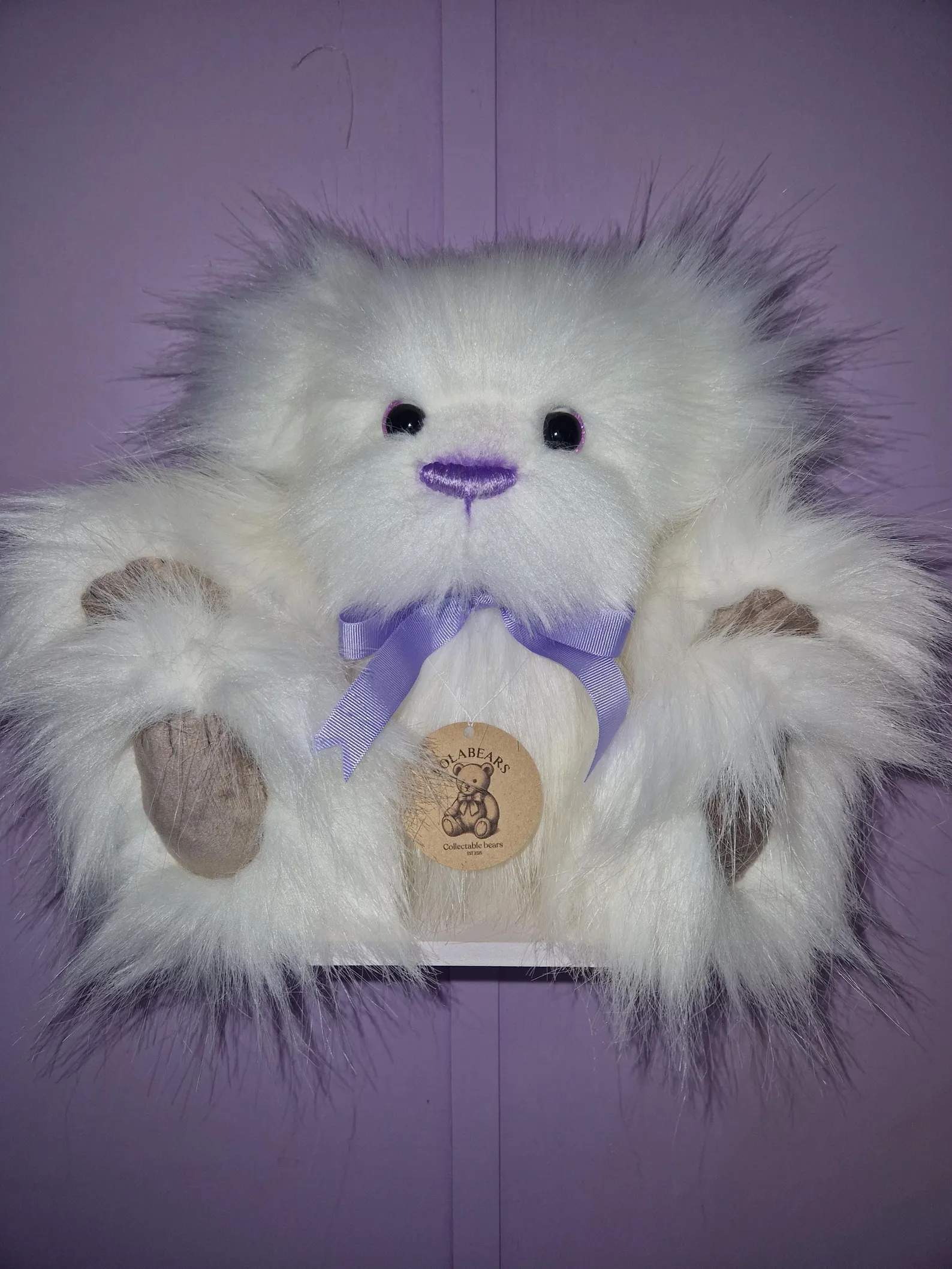 Elenora 14 inch handmade collectable elephant teddy by Lolabears scented with Bedtime Bath lavender and chamomile