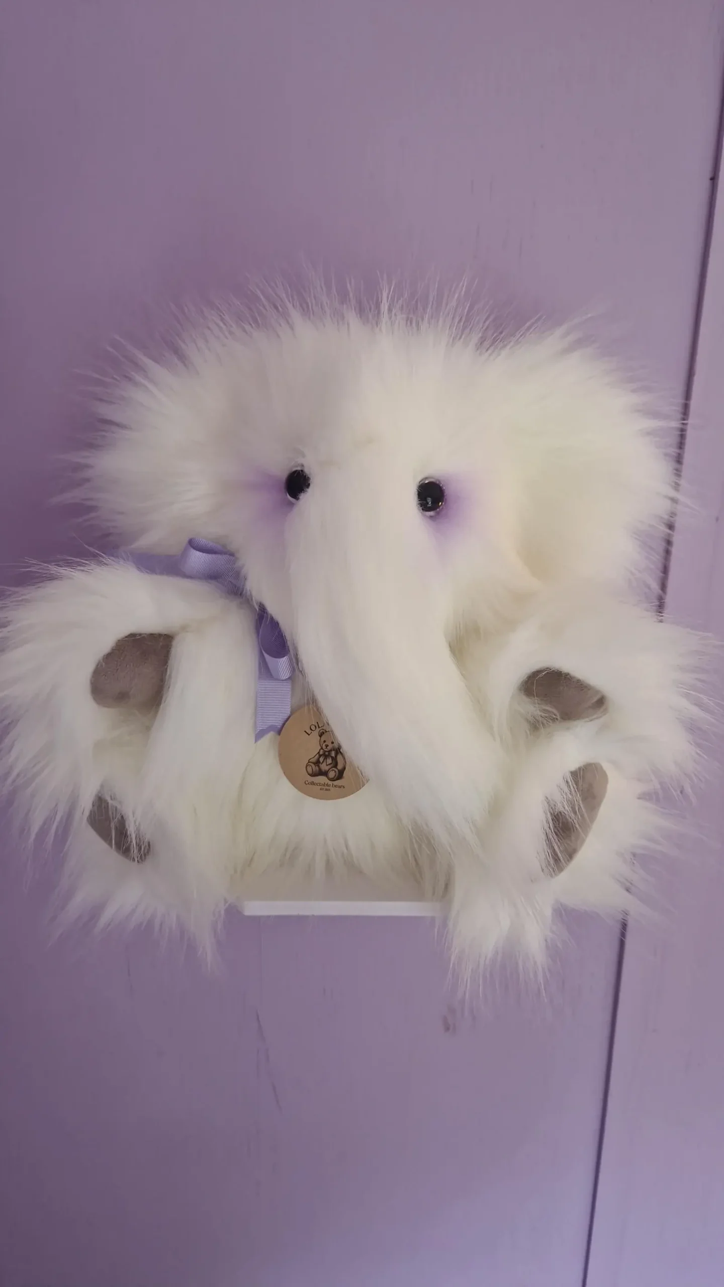 Baby Elliekins 14 inch collectable elephant teddy by Lolabears.