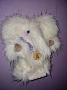 Elenora 14 inch handmade collectable elephant teddy by Lolabears scented with Bedtime Bath lavender and chamomile