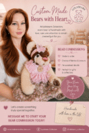 Custom Handmade Artist Teddy Bear