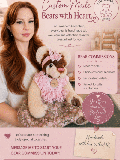 Custom Handmade Artist Teddy Bear